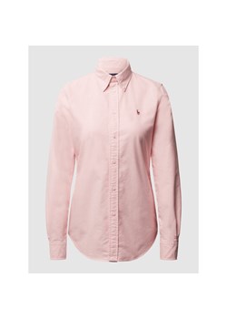 Koszula damska Polo Ralph Lauren bawełniana różowa  ze sklepu Peek&Cloppenburg  w kategorii Koszule damskie - zdjęcie 135457449