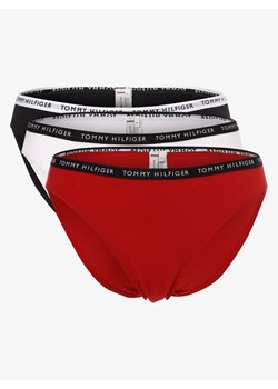 Tommy Hilfiger Figi pakowane po 3 szt. Kobiety Dżersej granatowy jednolity ze sklepu vangraaf w kategorii Majtki damskie - zdjęcie 135477005