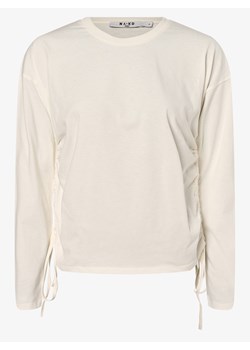 NA-KD Damska koszulka z długim rękawem Kobiety Bawełna écru jednolity ze sklepu vangraaf w kategorii Bluzki damskie - zdjęcie 135477447