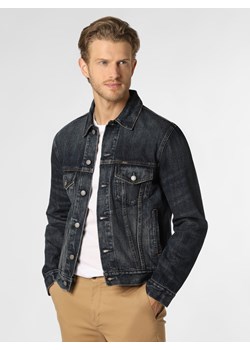 Polo Ralph Lauren Męska kurtka jeansowa Mężczyźni Bawełna dark stone jednolity ze sklepu vangraaf w kategorii Bluzy męskie - zdjęcie 135477876