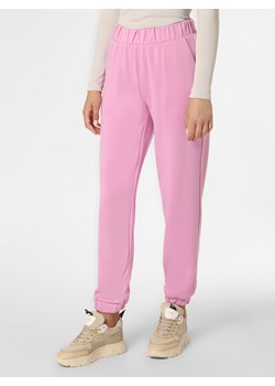 Msch Copenhagen Damskie spodnie dresowe Kobiety Materiał dresowy wyrazisty róż jednolity ze sklepu vangraaf w kategorii Spodnie damskie - zdjęcie 135478226