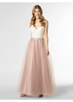 Luxuar Fashion - Damska sukienka wieczorowa, biały|różowy ze sklepu vangraaf w kategorii Sukienki - zdjęcie 135478249