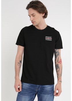 Czarna Koszulka Laodamna ze sklepu Born2be Odzież w kategorii T-shirty męskie - zdjęcie 135480279