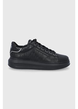 Karl Lagerfeld buty skórzane KAPRI MENS KL52549.00X kolor czarny ze sklepu ANSWEAR.com w kategorii Buty sportowe męskie - zdjęcie 135483228