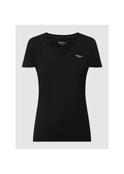 T-shirt z nadrukiem z logo model ‘Violette’ ze sklepu Peek&Cloppenburg  w kategorii Bluzki damskie - zdjęcie 135515889
