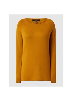 Sweter damski Vero Moda żółty z okrągłym dekoltem 