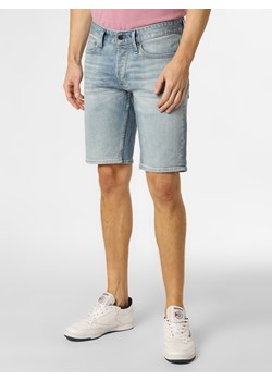 DENHAM Męskie spodenki jeansowe Mężczyźni light stone jednolity ze sklepu vangraaf w kategorii Spodenki męskie - zdjęcie 135590216