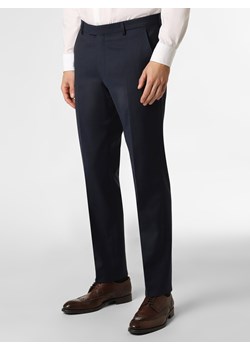 JOOP! Męskie spodnie od garnituru modułowego Mężczyźni Modern Fit Sztuczne włókno granatowy jednolity ze sklepu vangraaf w kategorii Spodnie męskie - zdjęcie 135590229