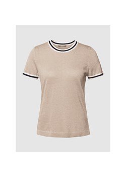 T-shirt z imitacji dzianiny z efektowną przędzą ze sklepu Peek&Cloppenburg  w kategorii Bluzki damskie - zdjęcie 135613427