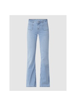 Niebieskie jeansy damskie Review w miejskim stylu 