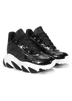 Czarne sneakersy damskie CLEO ze sklepu Domenoshoes w kategorii Buty sportowe damskie - zdjęcie 135630566