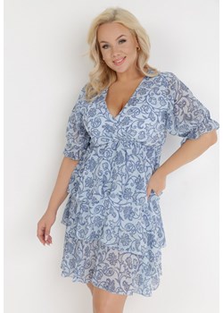 Niebieska Sukienka Balapus ze sklepu Born2be Odzież w kategorii Sukienki - zdjęcie 135726087