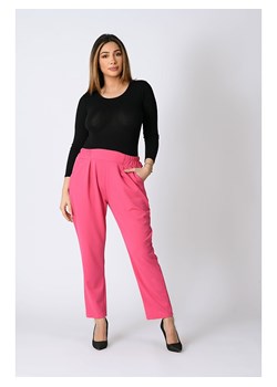 Spodnie "Lana" w kolorze różowym ze sklepu Limango Polska w kategorii Spodnie damskie - zdjęcie 135728525