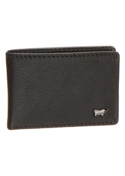 Skórzany portfel w kolorze czarnym - (S)10 x (W)7 x (G)1 cm ze sklepu Limango Polska w kategorii Portfele męskie - zdjęcie 135733189