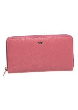 Skórzany portfel w kolorze różowym - (S)19 x (W)10,5 x (G)2 cm ze sklepu Limango Polska w kategorii Portfele damskie - zdjęcie 135733227