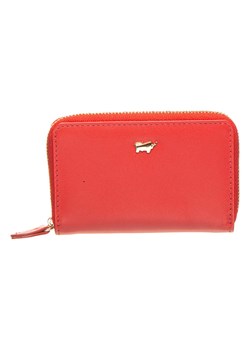 Skórzany portfel w kolorze czerwonym - (S)11 x (W)7 x (G)1,5 cm ze sklepu Limango Polska w kategorii Portfele damskie - zdjęcie 135733229