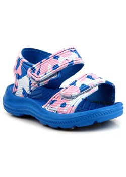 Piankowe sandały dziecięce na rzepy - AXIM 2234, niebieskie ze sklepu ulubioneobuwie w kategorii Sandały dziecięce - zdjęcie 135799408