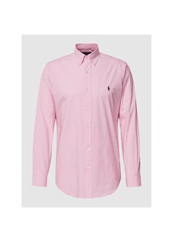 Koszula męska Polo Ralph Lauren różowa z kołnierzykiem button down 