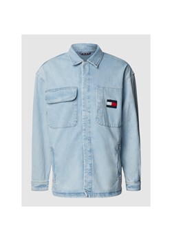 Kurtka jeansowa z naszywką z logo ze sklepu Peek&Cloppenburg  w kategorii Kurtki męskie - zdjęcie 135820469