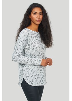 Dłuższy sweter z nadrukiem w panterkę ze sklepu Greenpoint.pl w kategorii Swetry damskie - zdjęcie 135860648