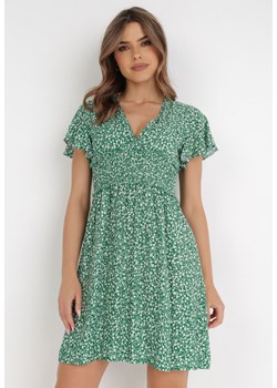 Zielona Sukienka Rhodochis ze sklepu Born2be Odzież w kategorii Sukienki - zdjęcie 135874429