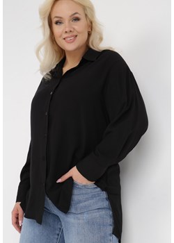 Czarna Koszula Eleron ze sklepu Born2be Odzież w kategorii Koszule damskie - zdjęcie 135899955