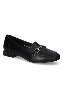Mokasyny Sergio Leone MK738 Czarne PU ze sklepu Arturo-obuwie w kategorii Mokasyny damskie - zdjęcie 135913349