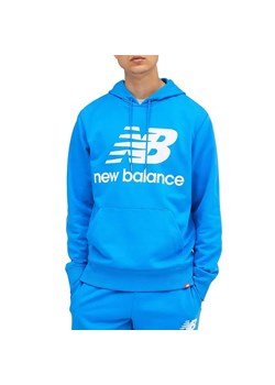 Bluza New Balance MT03558SBU - niebieska ze sklepu streetstyle24.pl w kategorii Bluzy męskie - zdjęcie 135937895