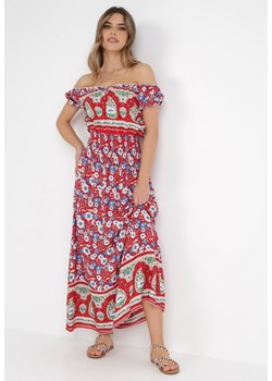Czerwona Sukienka Ianthelaia ze sklepu Born2be Odzież w kategorii Sukienki - zdjęcie 135973538