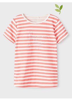 Koszulka "Filma" w kolorze koralowo-białym ze sklepu Limango Polska w kategorii Bluzki dziewczęce - zdjęcie 135983636