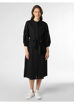 Esprit Collection - Damska sukienka lniana, czarny ze sklepu vangraaf w kategorii Sukienki - zdjęcie 136114648