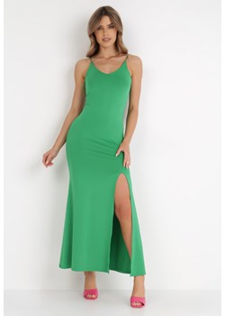 Zielona Sukienka Zaincoze ze sklepu Born2be Odzież w kategorii Sukienki - zdjęcie 136220616