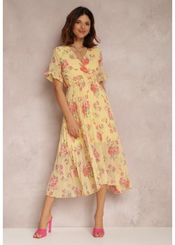 Żółta Sukienka Feodalion ze sklepu Renee odzież w kategorii Sukienki - zdjęcie 136256985