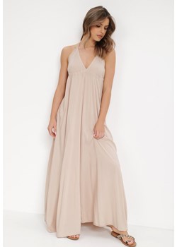 Jasnobeżowa Sukienka Cilesilea ze sklepu Born2be Odzież w kategorii Sukienki - zdjęcie 136257055