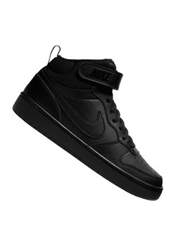 Buty Nike Jr Court Borough Mid 2 (GS) Jr CD7782-001 czarne ze sklepu ButyModne.pl w kategorii Buty sportowe dziecięce - zdjęcie 136469576