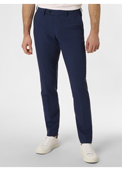 Pierre Cardin Męskie spodnie od garnituru modułowego Mężczyźni Regular Fit Sztuczne włókno granatowy jednolity ze sklepu vangraaf w kategorii Spodnie męskie - zdjęcie 136503976