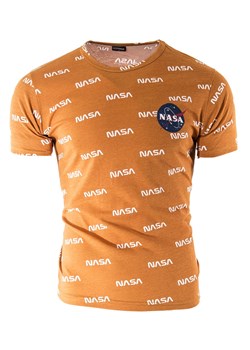 koszulka t-shirt 14-950 pomarańczowa ze sklepu Risardi w kategorii T-shirty męskie - zdjęcie 136733679