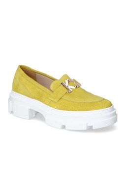 Mokasyny Karino 4413/070-P Żółty Zamsz ze sklepu Arturo-obuwie w kategorii Mokasyny damskie - zdjęcie 136741037