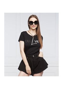Liu Jo Sport T-shirt | Regular Fit ze sklepu Gomez Fashion Store w kategorii Bluzki damskie - zdjęcie 136753019