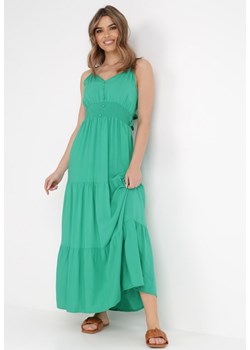 Zielona Sukienka Euneope ze sklepu Born2be Odzież w kategorii Sukienki - zdjęcie 136855435