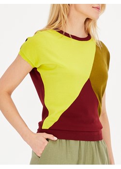 Dzianinowa trójkolorowa bluzka Potis & Verso Kos ze sklepu Eye For Fashion w kategorii Bluzki damskie - zdjęcie 136858905
