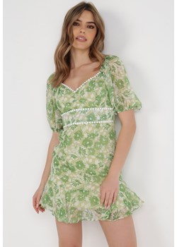 Zielona Sukienka Clymiala ze sklepu Born2be Odzież w kategorii Sukienki - zdjęcie 136864158