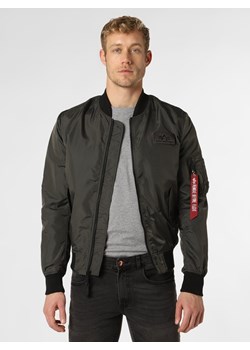 Alpha Industries Kurtka męska Mężczyźni Sztuczne włókno czarny jednolity ze sklepu vangraaf w kategorii Bluzy męskie - zdjęcie 136887885