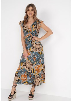 Granatowa Sukienka Pironeus ze sklepu Born2be Odzież w kategorii Sukienki - zdjęcie 136953378
