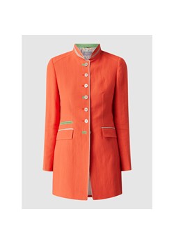 Krótki płaszcz z mieszanki lnu i bawełny ze sklepu Peek&Cloppenburg  w kategorii Marynarki damskie - zdjęcie 136977588