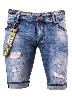 Spodenki męskie TF185 jeansowe ze sklepu Risardi w kategorii Spodenki męskie - zdjęcie 137072675