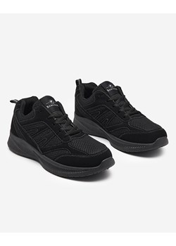 Czarne buty męskie sznurowane Beniro - Obuwie ze sklepu royalfashion.pl w kategorii Buty sportowe męskie - zdjęcie 137180476