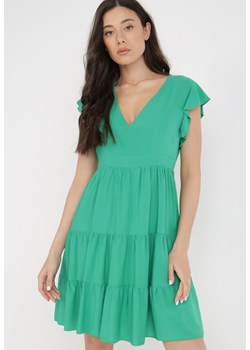 Zielona Sukienka Callirea ze sklepu Born2be Odzież w kategorii Sukienki - zdjęcie 137647429
