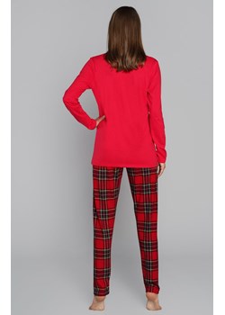 Czerwona piżama damska z długim rękawem i spodniami w kratę Zorza, Kolor czerwony-kratka, Rozmiar S, Italian Fashion - id: 149808 - marki Italian Fashion - 137658867 Czerwona piżama damska z długim rękawem i spodniami w kratę Zorza, Kolor czerwony-kratka, Rozmiar S, Italian Fashion ze sklepu Intymna w kategorii Piżamy damskie - zdjęcie 137658867
