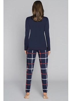Izera piżama damska dł.dł., Kolor granatowy-wzór, Rozmiar M, Italian Fashion ze sklepu Intymna w kategorii Piżamy damskie - zdjęcie 137659169